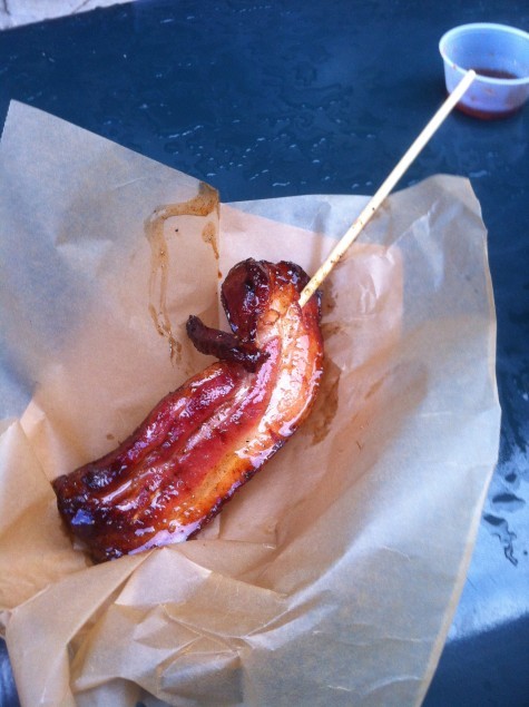 Bacon on a Stick at Camden Yards -- Best Stadium Food Ever