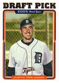 2005 Topps Justin Verlander - Rookie Cards For Top 100 MLB Players