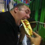 Big hot dog at Marlins Park