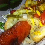 Half-pound hot dog at Clevelander at Marlins Park