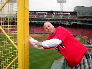 The non-Pesky's Pole -- left field, The Green Monster, Fenway Park, Boston