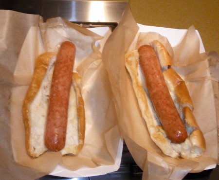 Hot dogs at Marlins Park