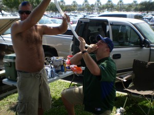 Beer funnel at Tropicana Field