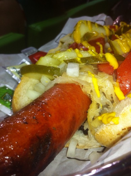 The Magnum Hot Dog at The Clevelander at Marlins Park