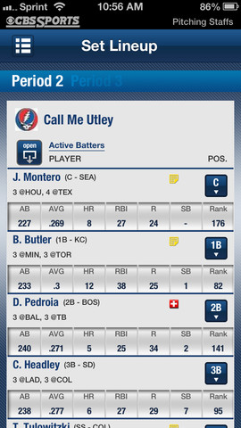 CBSSports, Best Fantasy Baseball Apps for iPad and iPhone