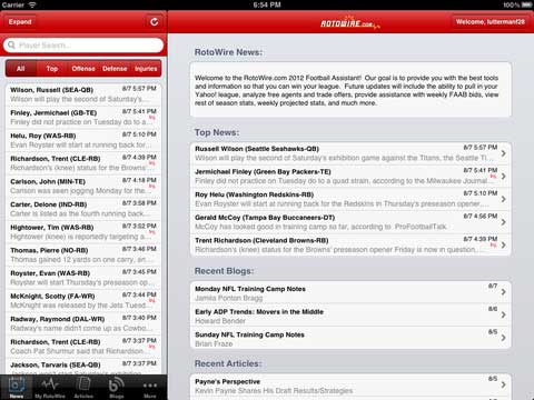 RotoWire Ask An Expert, Best Fantasy Baseball Apps for iPad and iPhone