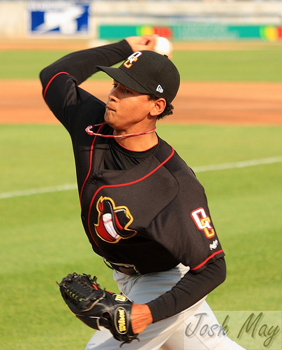 Martinez is ready to dominate from the pen this season, but starter is in his future. photo by Josh May.
