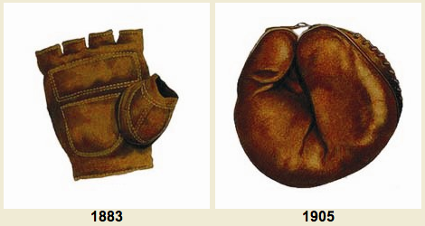 Circa 19th Century catchers mitts