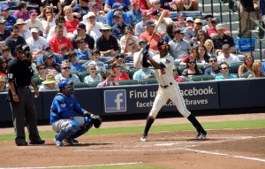 Upton will need to start making contact soon, or he could be in a platoon. Photo By: Doug Anderson 