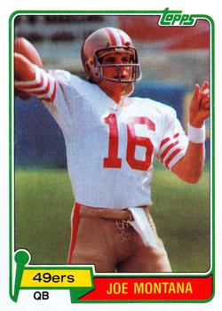 Best Football Rookie Cards 1981 Topps Joe Montana