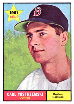 1961 Topps Carl Yasztrzemski - Best 2nd-Year Baseball Cards
