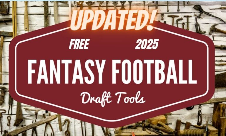 FREE Fantasy Football Draft Tools 1000x600px