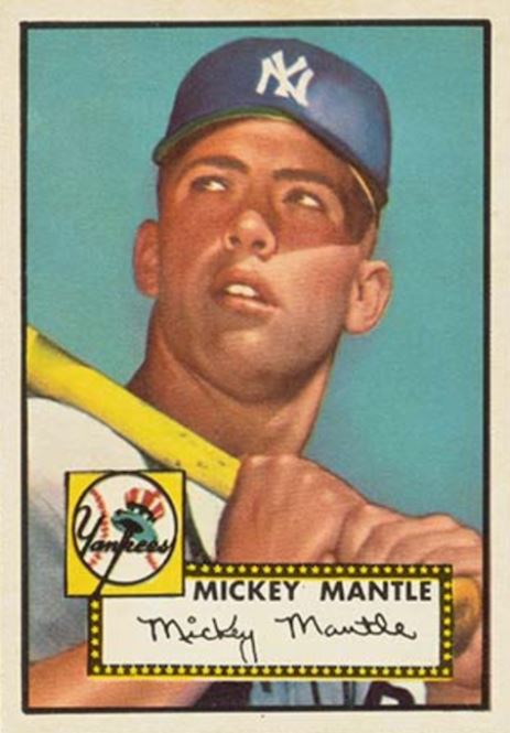 Mickey Mantle - 10 Best Baseball Cards From 1952 Topps Baseball