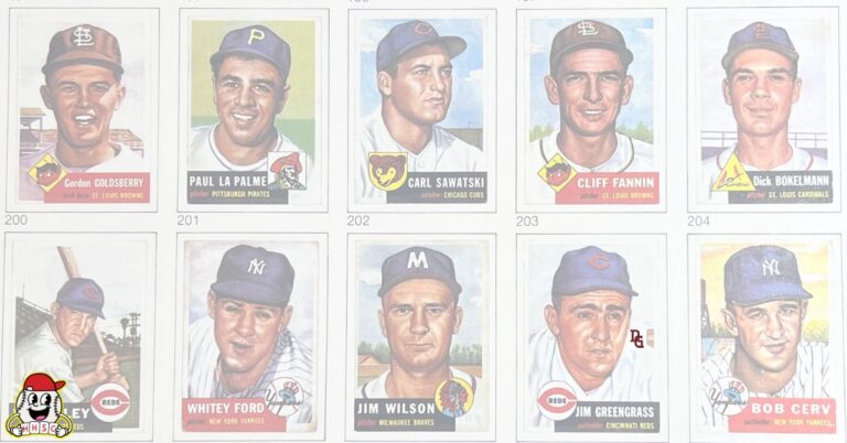 1953 Topps Top 10 Cards