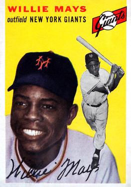 1954 Topps Baseball Willie Mays