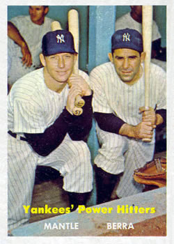1957 Topps Yankees’ Power Hitters - Mickey Mantle Cards