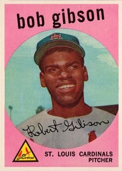 1959 Topps Bob Gibson Rookie Card - Best 1959 Topps Baseball Cards
