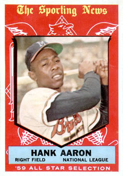 1959 Topps Hank Aaron All-Star - Best 1959 Topps Baseball Cards