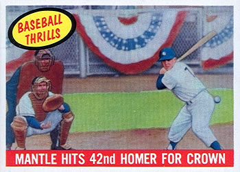 1959 Topps Mickey Mantle 42nd Home Run