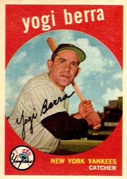 1959 Topps Yogi Berra - Best 1959 Topps Baseball Cards