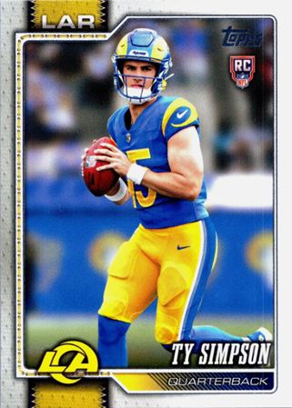 2026 Topps Ty Simpson - Best 2026 Topps Football Rookie Cards